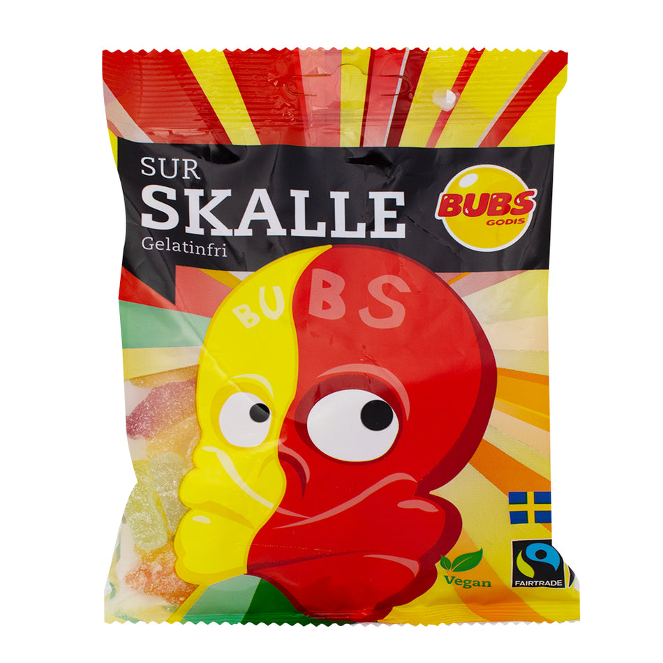 Bubs Sour Skulls - 90g - (Sweden) 16 Pack