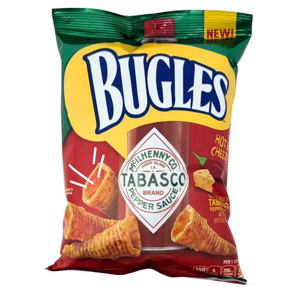 Bugles Tabasco Hot & Cheesy 3oz - 6 Pack