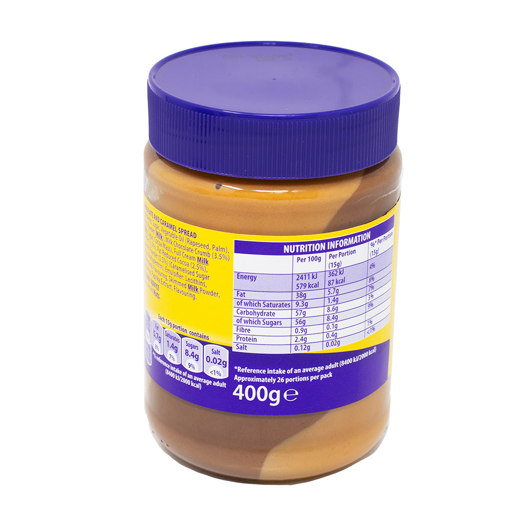 Cadbury Caramel Spread 400g (UK) - 6 Pack   Nutrition Facts Ingredients