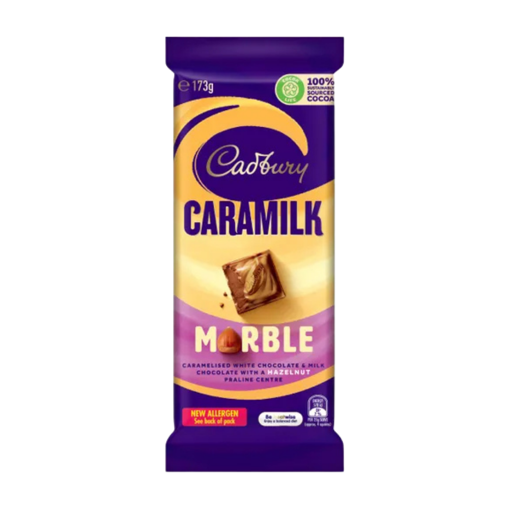 Cadbury Chocolate Caramilk Marble (Australia) 173g  - 15 Pack