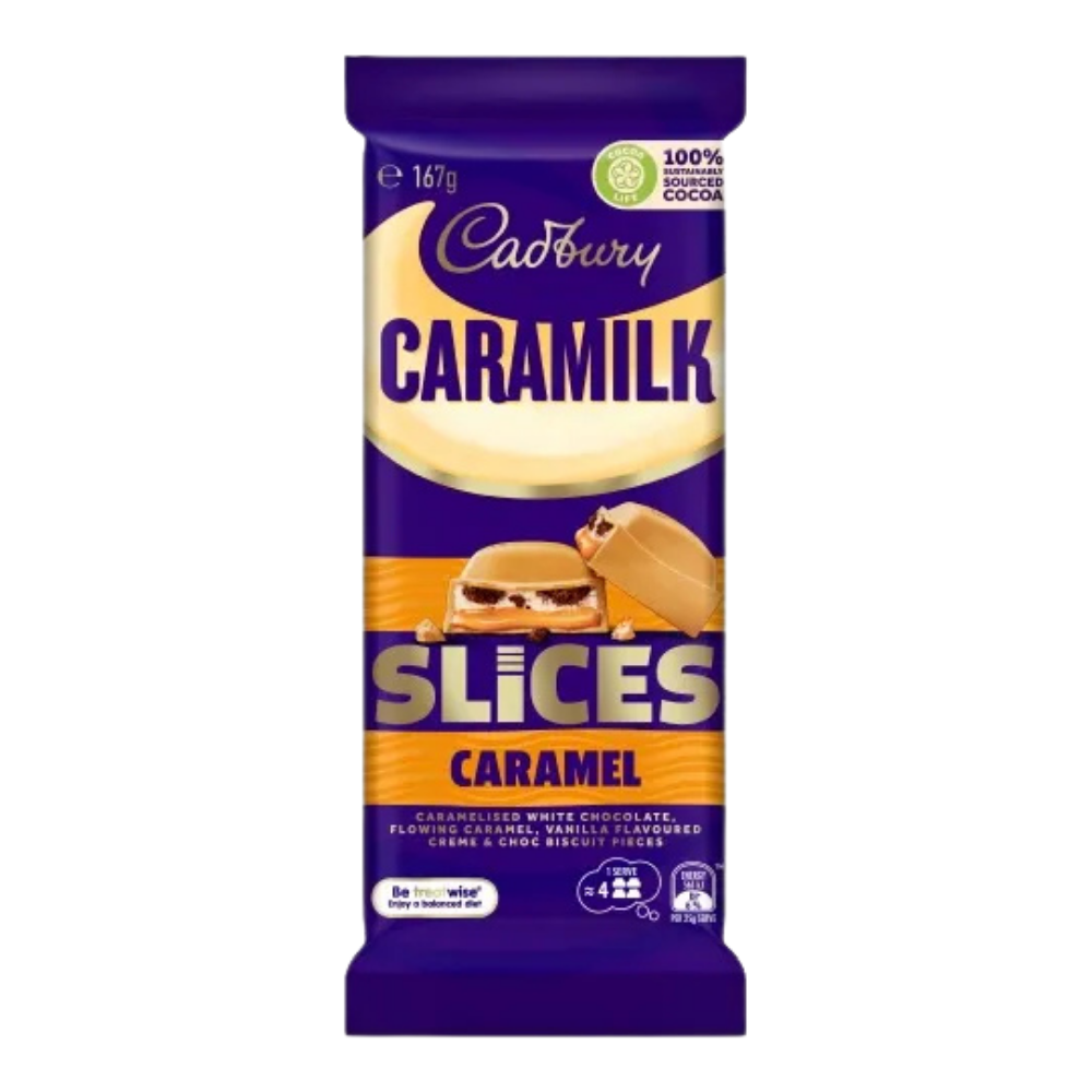 Cadbury Caramilk Caramel Slices (Australia) 165g  - 16 Pack