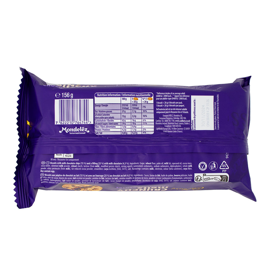 Cadbury Crunchy Melts Chocolate Centre-UK - 12 Pack   Nutrition Facts Ingredients