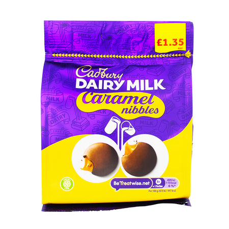 Cadbury Dairy Milk Caramel Nibbles UK 85g - 10 Pack