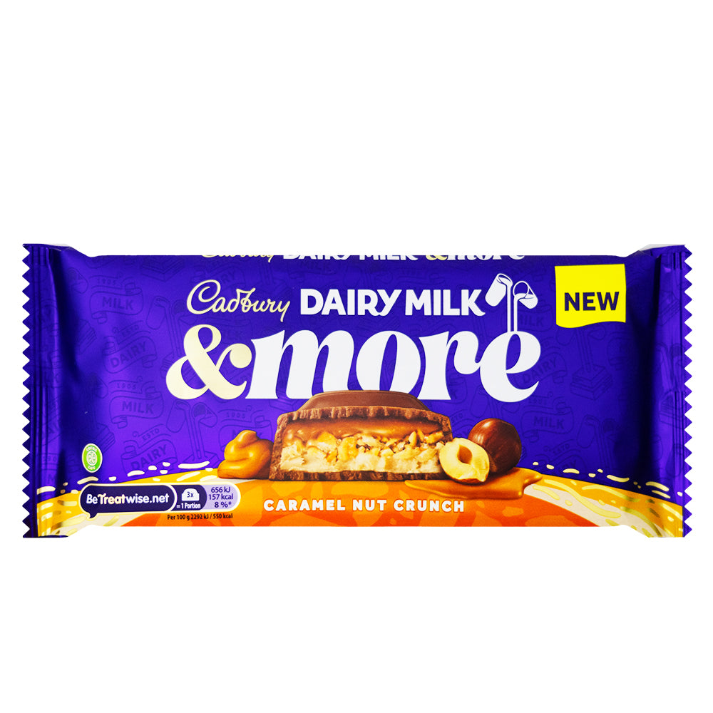 Cadbury Dairy Milk & More Caramel Nut Crunch - 200g - 15 Pack