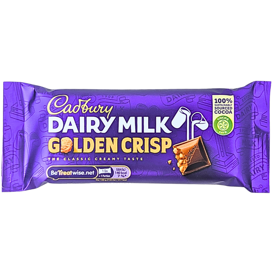 Cadbury Dairy Milk Golden Crisp 54g (Ireland) - 48 Pack