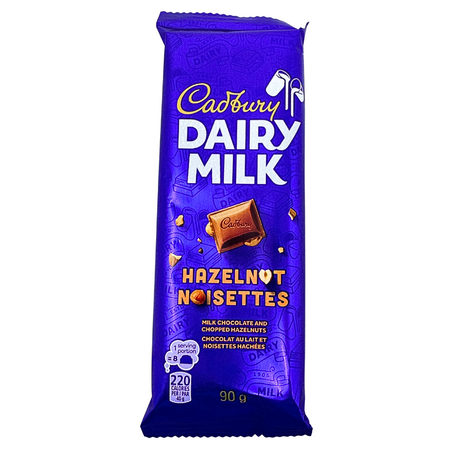 Cadbury Dairy Milk Hazelnut Bar 90g - 21 Pack
