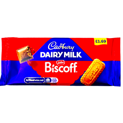 Cadbury Dairy Milk Lotus Biscoff 95g (UK) - 21 Bars