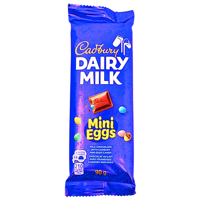 Cadbury Dairy Milk Mini Eggs Bars 90g - 21 Pack