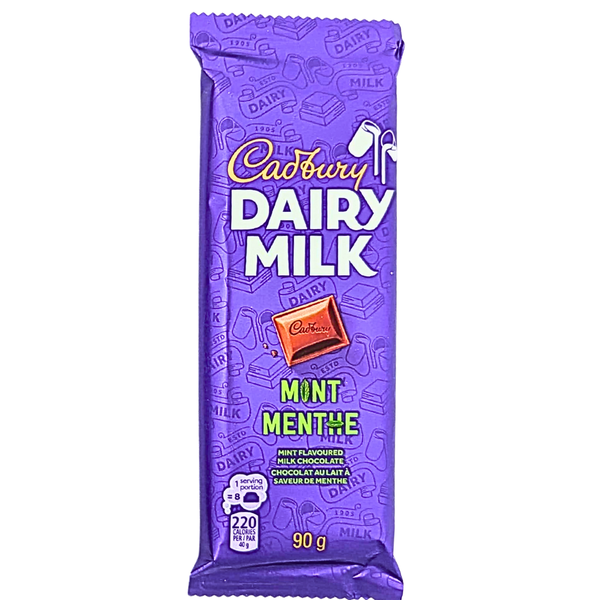 Cadbury Dairy Milk Mint Bars 90g - 21 Pack