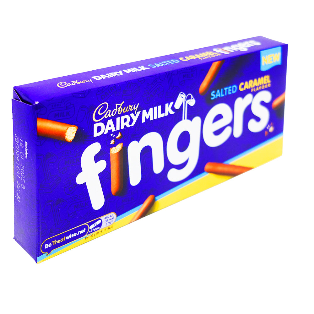 Cadbury Fingers Salted Caramel (UK) - 114g - 20 Pack 