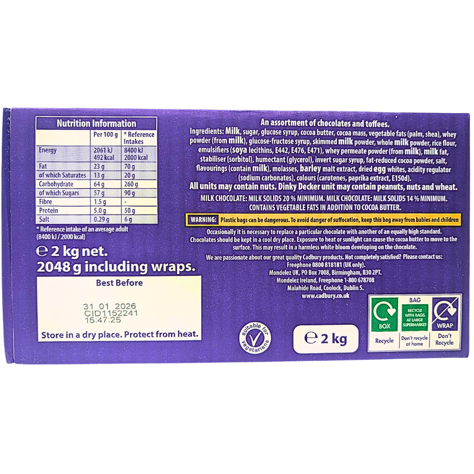 Cadbury Heroes Bulk Box 2kg (UK) - 1 Box