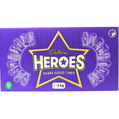 Cadbury Heroes Bulk Box 2kg (UK) - 1 Box