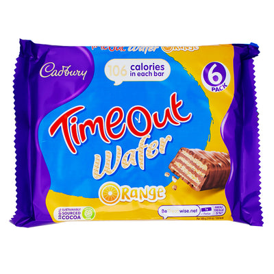 Cadbury Timeout Wafer Orange 6 pack 121.2g - 13 Pack
