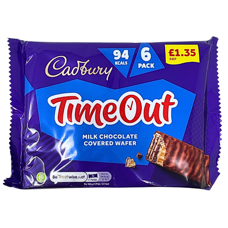 Cadbury Timeout 6 Pack (UK) 108g - 13 Pack