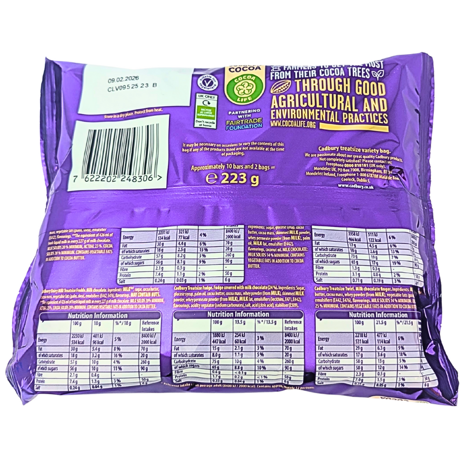 Cadbury Treatsize Sharing Selection 223g (UK) - 14 Pack