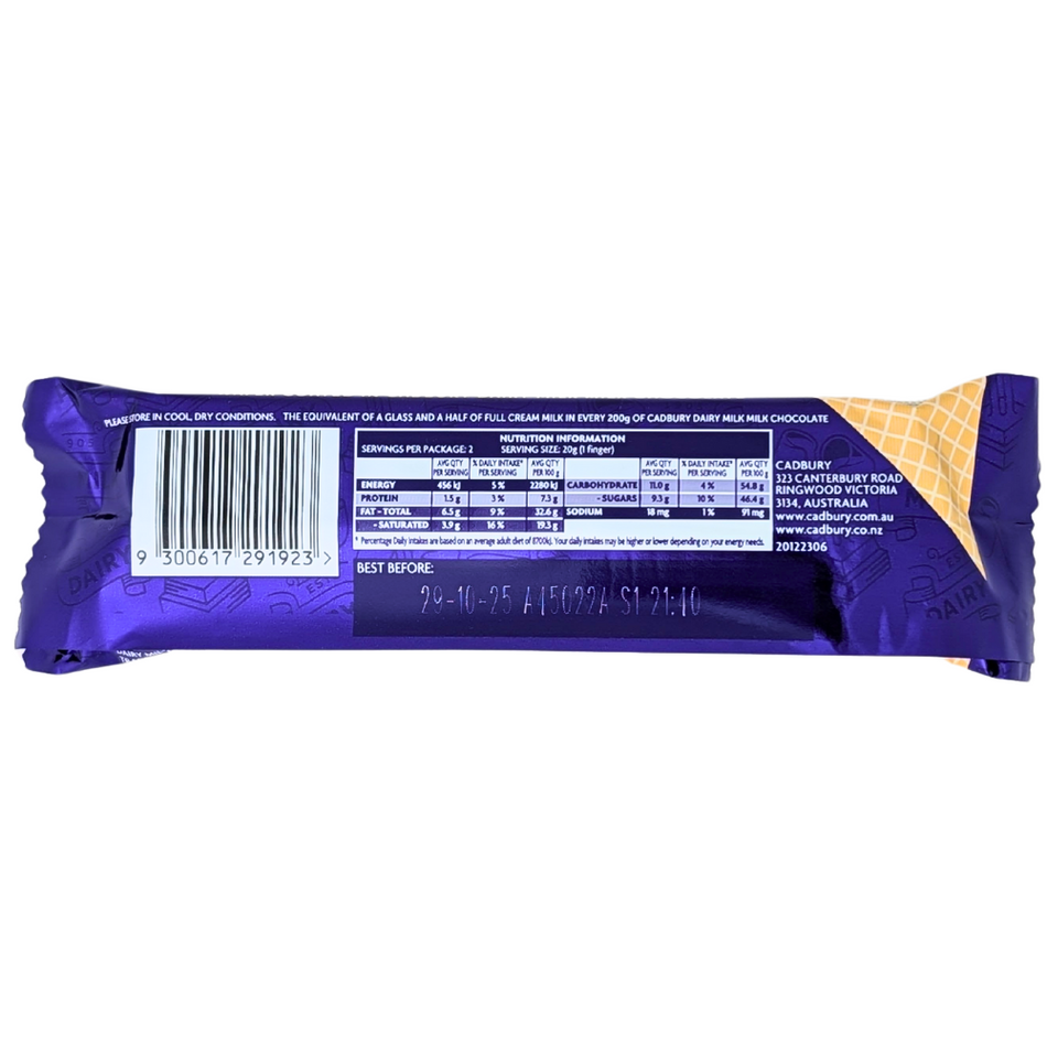 Cadbury Twirl Breakaway Wafer Bar 40g (Australia) - 40 Pack
