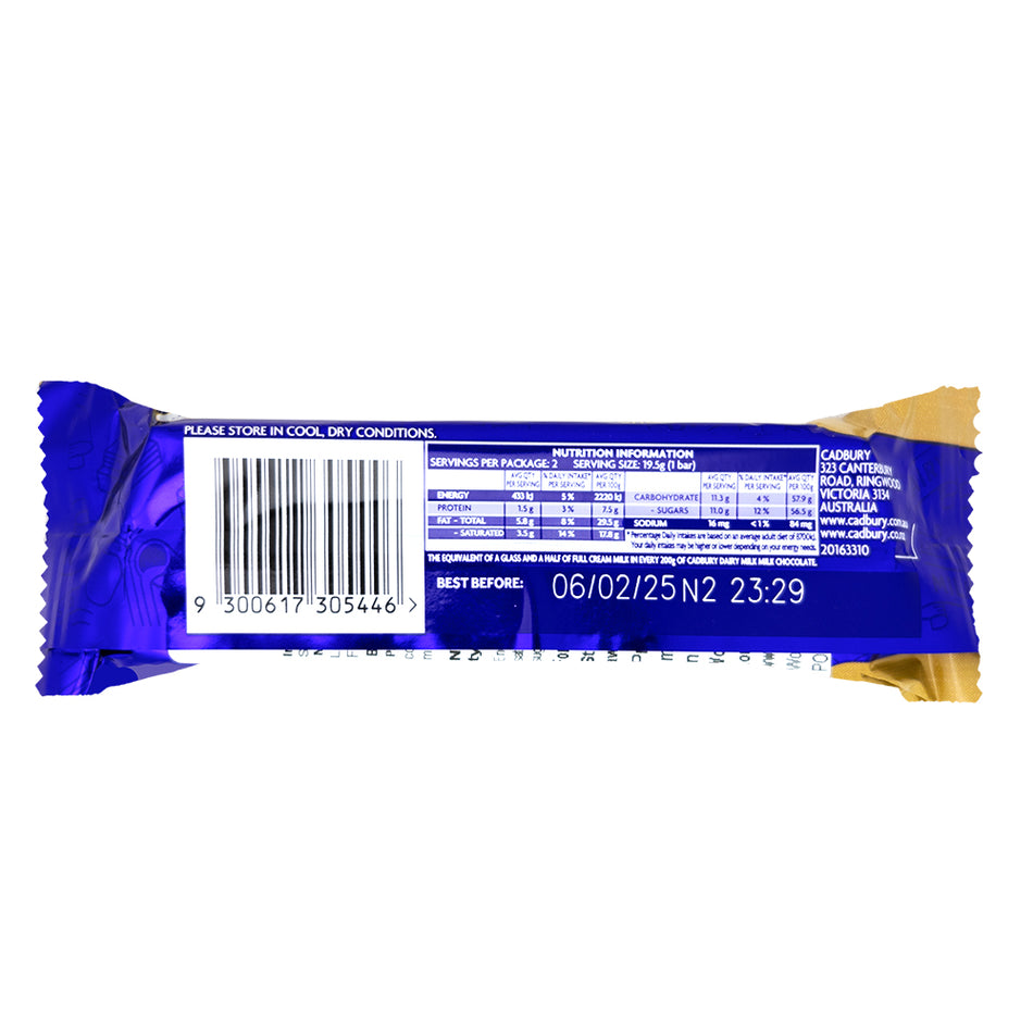 Cadbury Twirl Iced Latte (UK) 39g - 42 Pack  Nutrition Facts Ingredients
