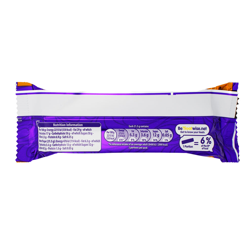 Cadbury Twirl Orange 43g (UK) - 48 Pack   Nutrition Facts Ingredients