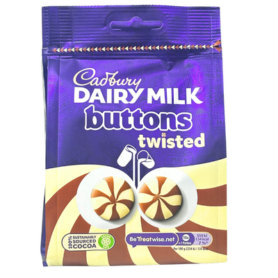 Cadbury Twisted Buttons (UK) - 105g - 10 Pack