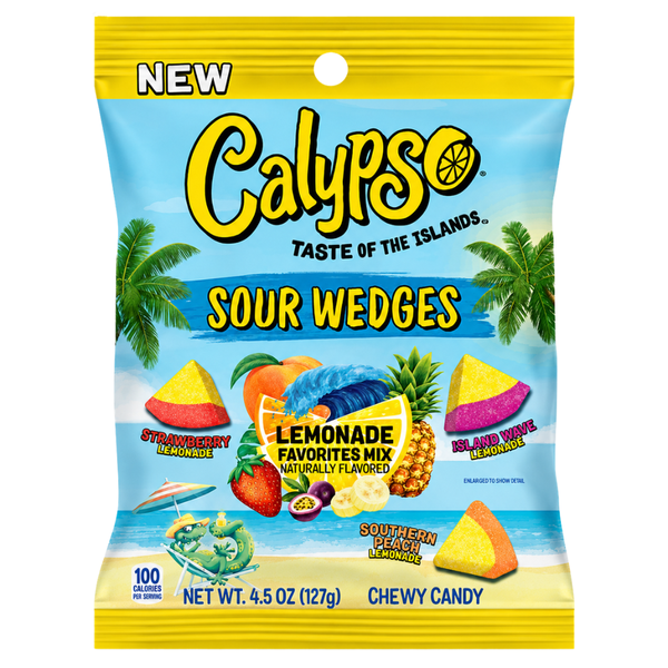 Calypso Sour Wedges Lemonade 4.5oz - 12 Pack