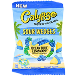 Calypso Sour Wedges Ocean Blue Lemonade 4.5oz - 12 Pack