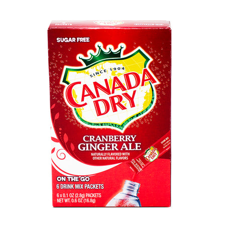 Canada Dry Cranberry Ginger Ale On The Go Drink Mix