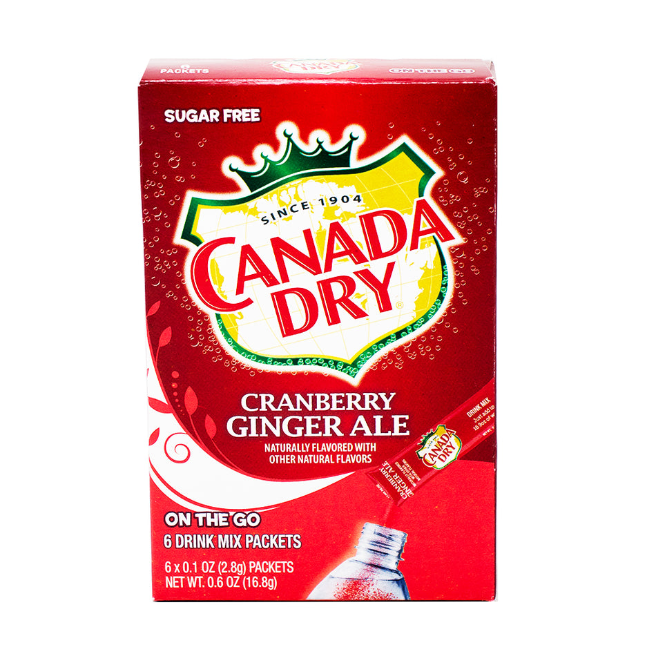 Canada Dry Cranberry Ginger Ale On The Go Drink Mix