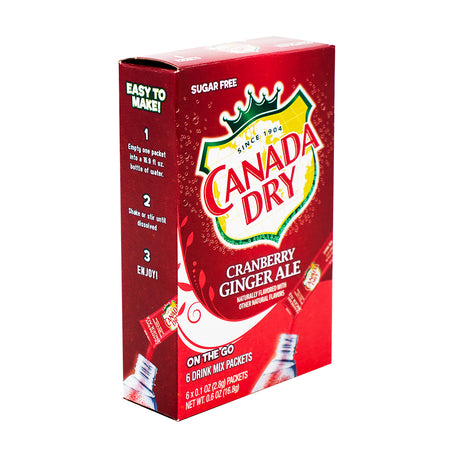 Canada Dry Cranberry Ginger Ale On The Go Drink Mix