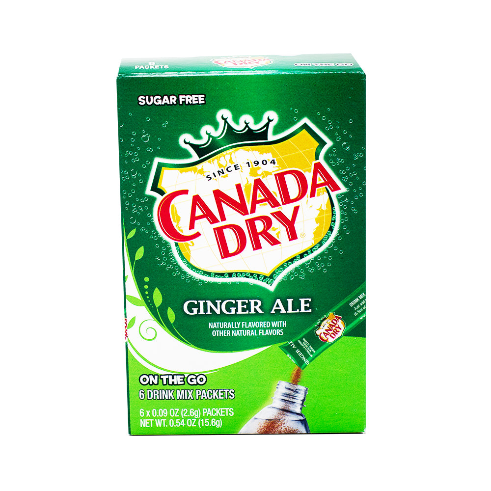 Canada Dry Ginger Ale Singles to Go - 12 Pack