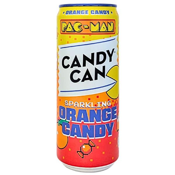 Candy Can Pac-Man Orange Candy 330mL - 12 Pack
