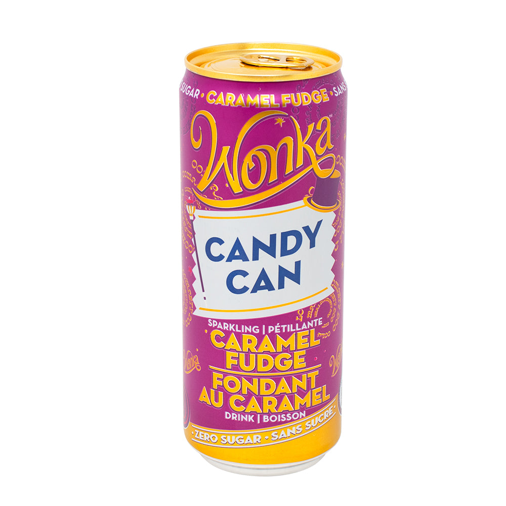 Candy Can Wonka Zero Sugar Sparkling Caramel Fudge Drink (UK) 330mL - 12 Pack