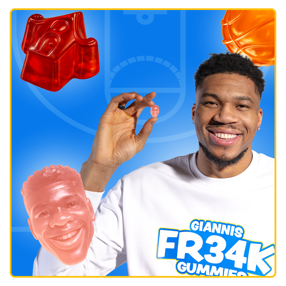 Candy Fun Street Giannis FR34K Gummies 4oz - 12 Pack