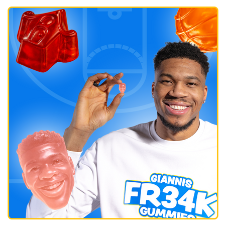 Candy Fun Street Giannis FR34K Gummies 4oz - 12 Pack