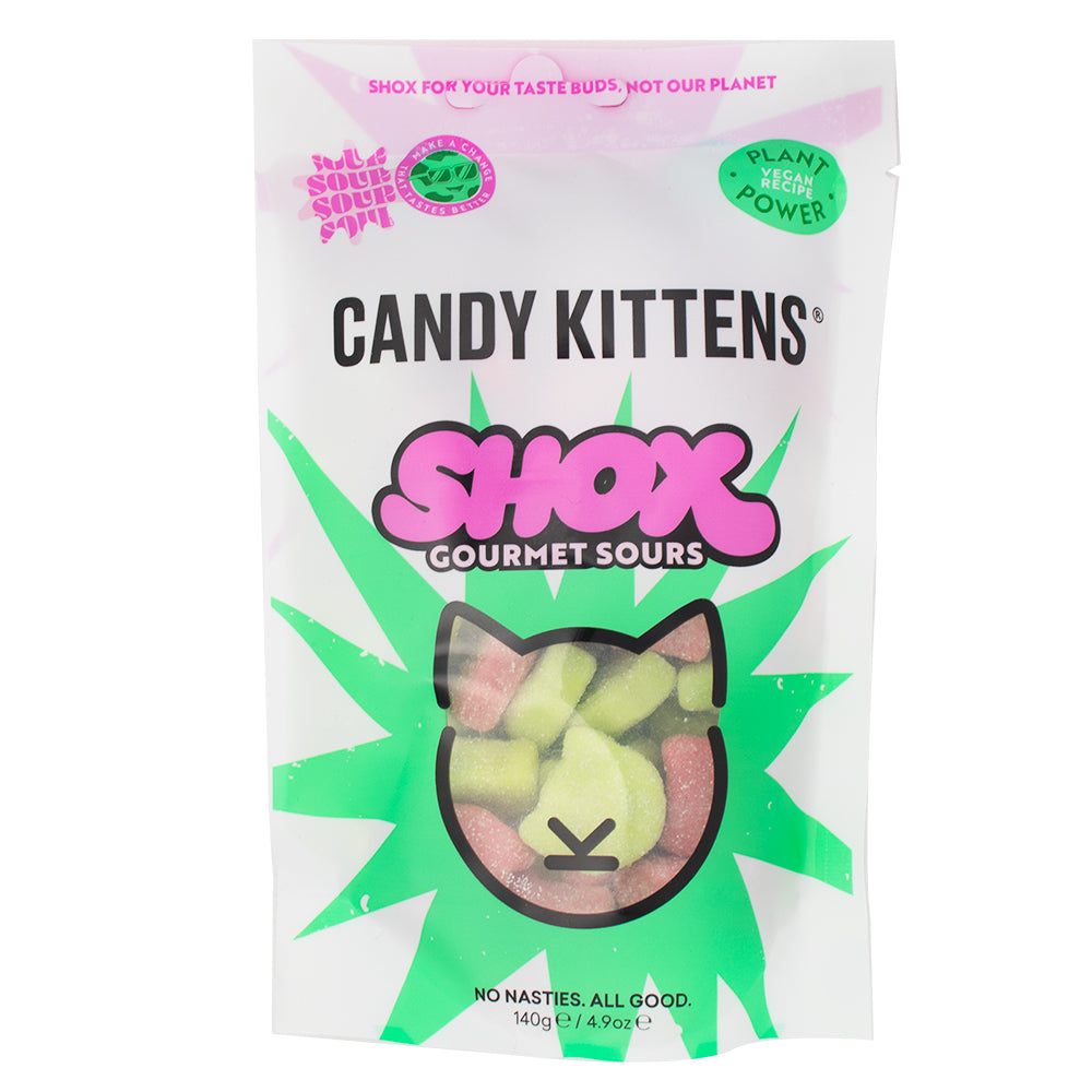 Candy Kittens Shox Gourmet Sours (UK) 140g - 10 Pack