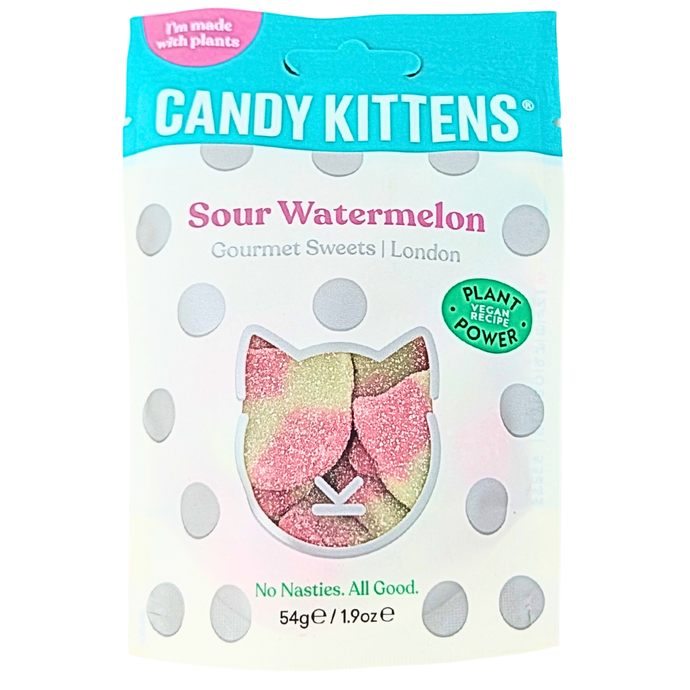 Candy Kittens Sour Watermelon 54g (UK) - 12 Pack