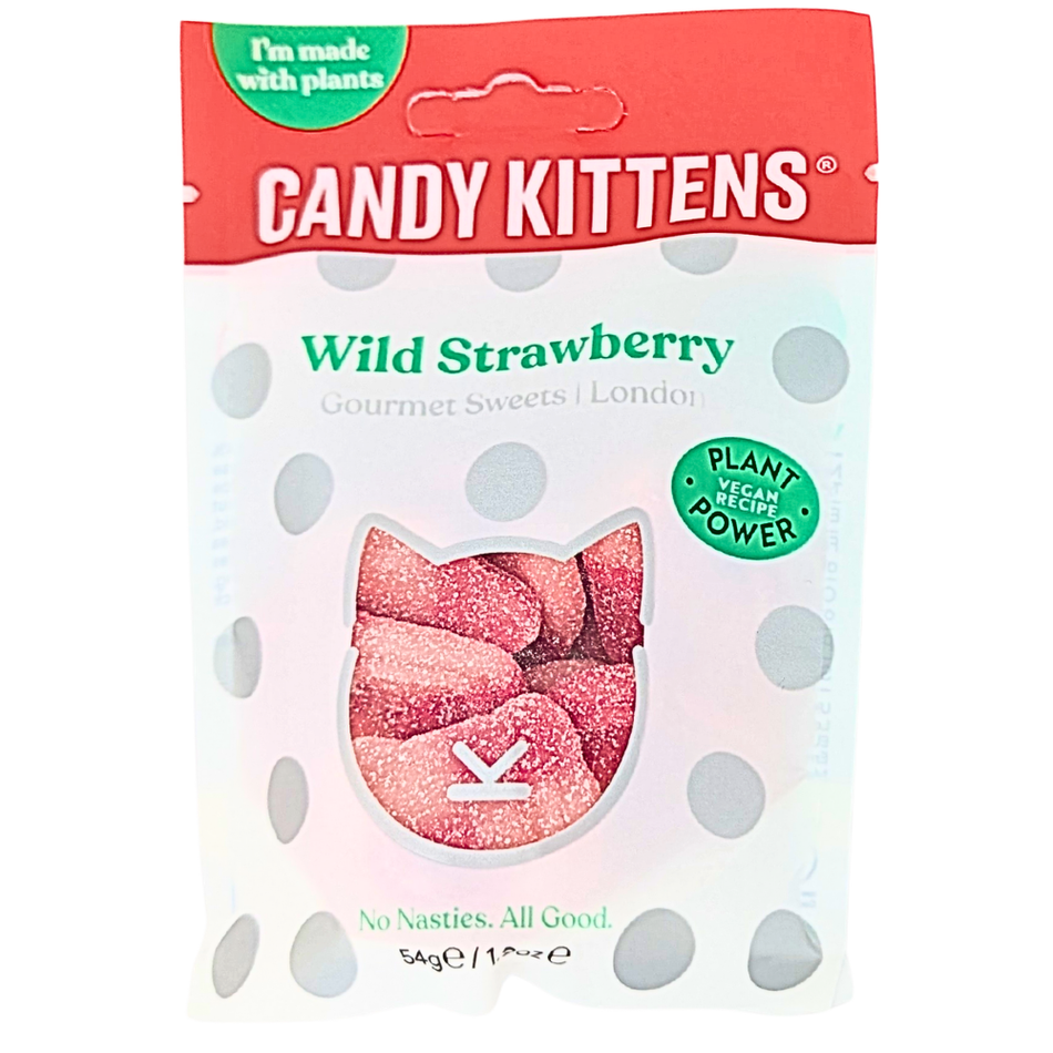 Candy Kittens Wild Strawberry 54g (UK) - 12 Pack