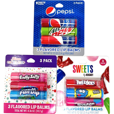 Candy/Soda Lip Balm 3 Pack 3.4g each - 6 Pack