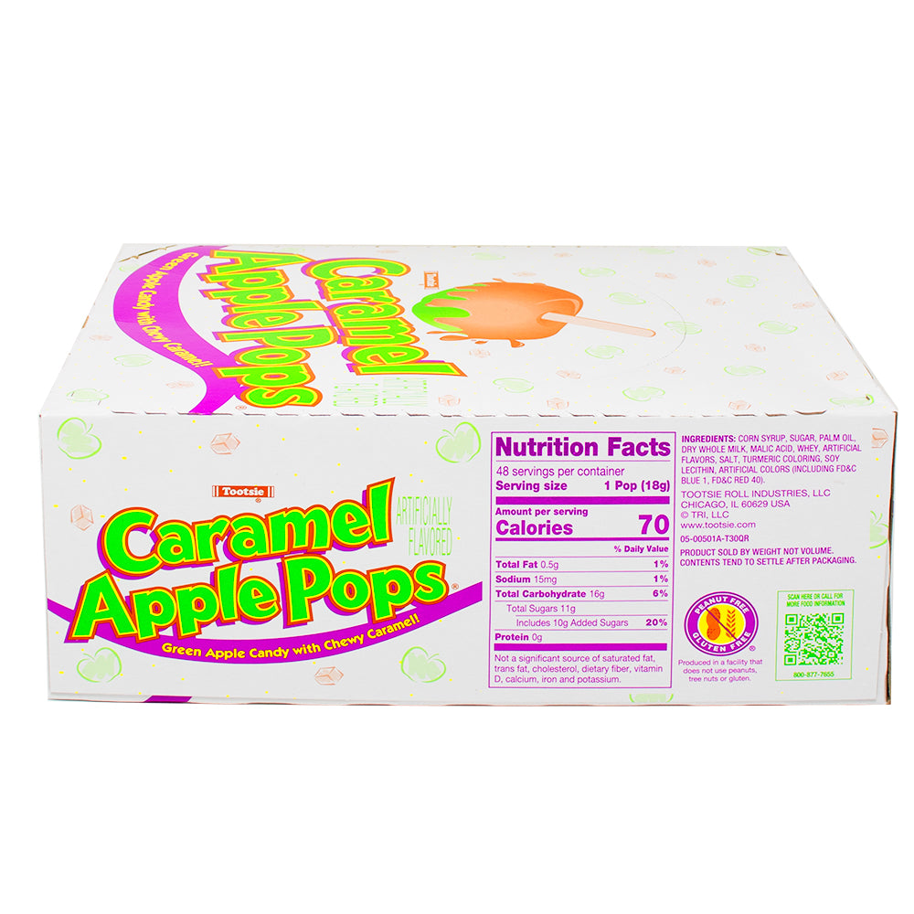 Caramel Apple Pops - 48 Lollipops  Nutrition Facts Ingredients