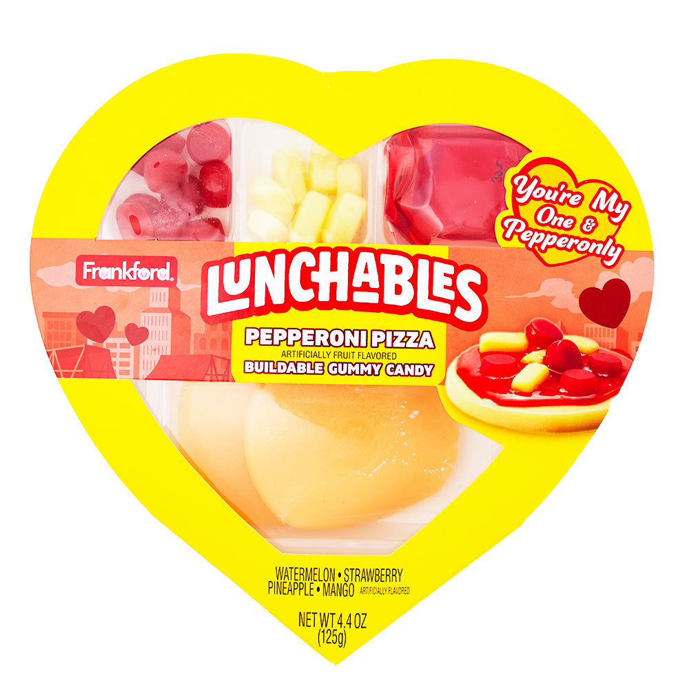 Kraft Lunchables Pizza Kit Heart Gift Box 4.4oz - 6 Pack - Lunchables - Candy Store - Valentines Day