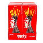 Glico Pocky Cream Coated Biscuit Sticks Chocolate 1.41oz - 10 Pack