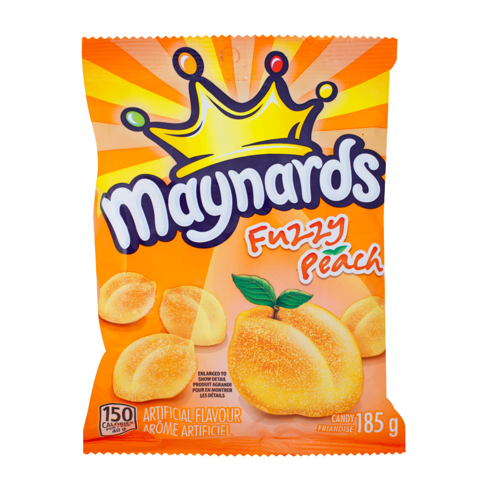 Maynards Fuzzy Peaches Candy 185g - 12 Pack