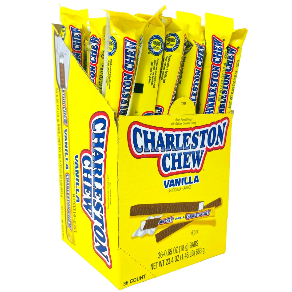 Charleston Chew Vanilla 18g- 36 Pieces 