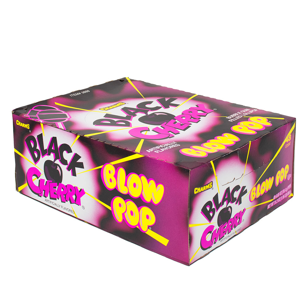 Charms Blow Pop Black Cherry - 48 Lollipops]