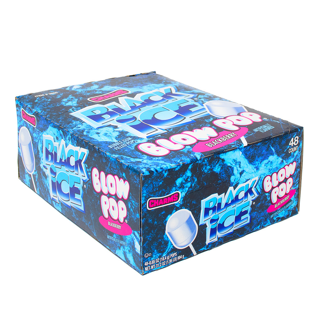 Charms Blow Pop Black Ice - 48 Lollipops