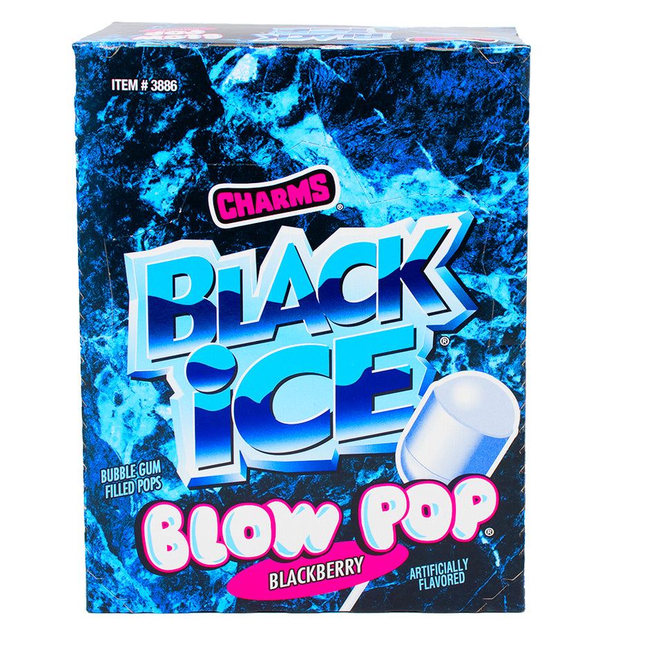 Charms Blow Pop Black Ice - 48 Lollipops