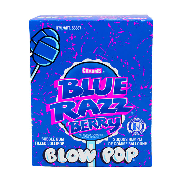 Charms Blow Pop Blue Razzberry - 48 Lollipops