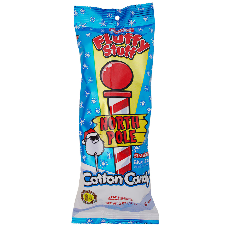 Charms Fluffy Stuff North Pole Christmas Cotton Candy 2oz - 18 Pack
