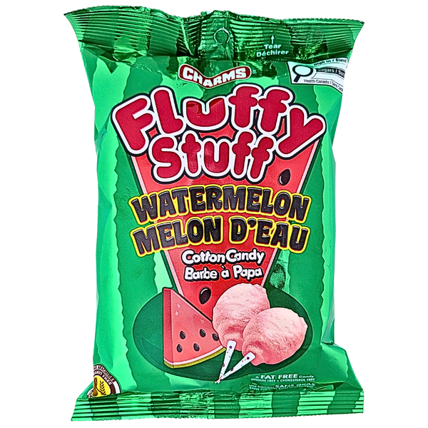 Charms Fluffy Stuff Watermelon Cotton Candy 60g - 12 Pack