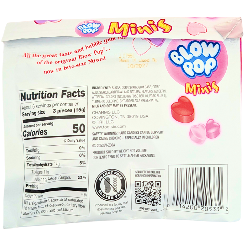 Charms Valentine Blow Pop Minis 3oz - 12 pack