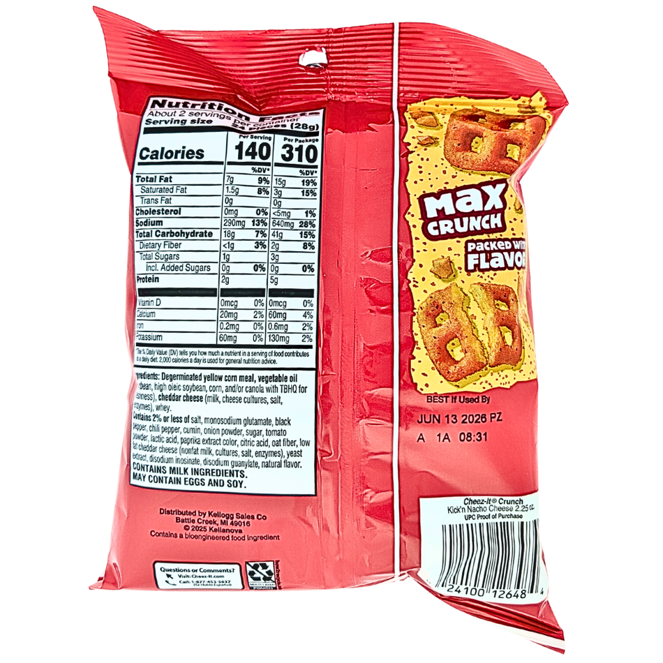 Cheez-It Crunch Kick'n Nacho Cheese 2.25oz - 6 Pack